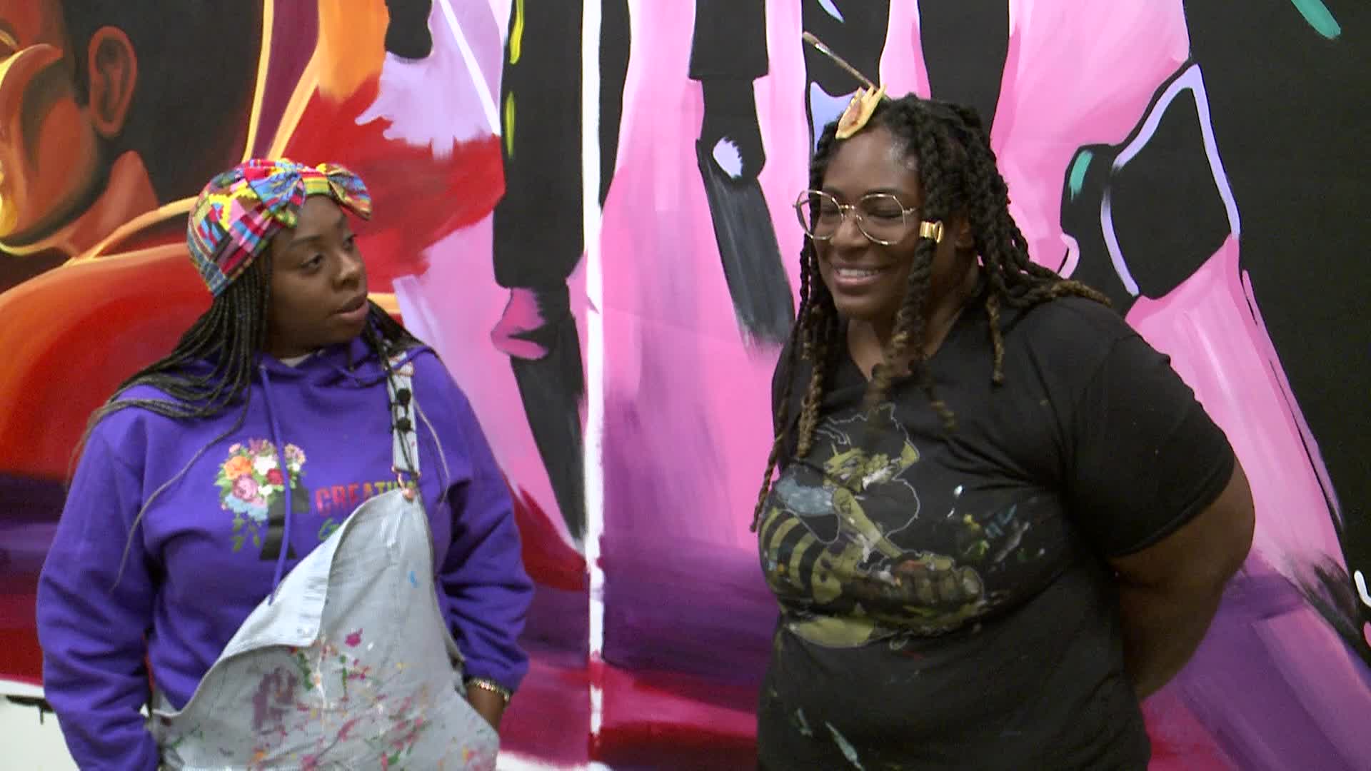 Thumbnail image for Full Interview: Creating the Public Art Mural at Looby Community Center