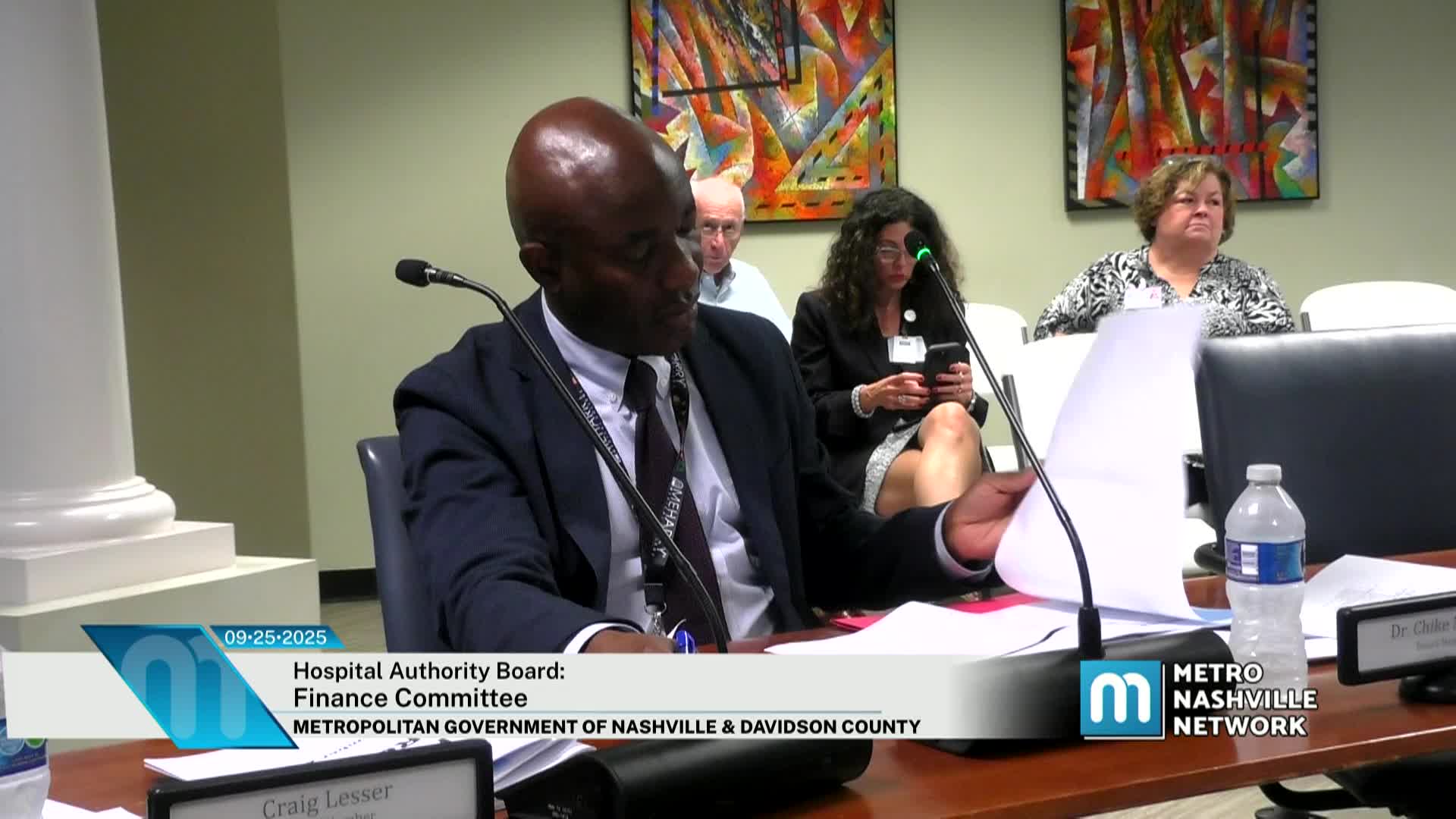 Thumbnail image for Hospital Authority Board: Finance Committee September 25, 2025