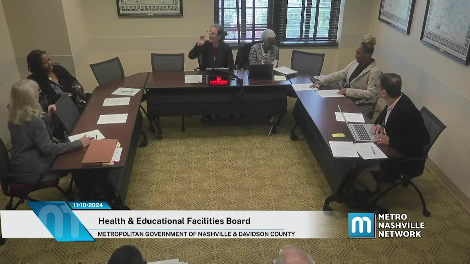 Health and Educational Facilities Board November 10, 2025