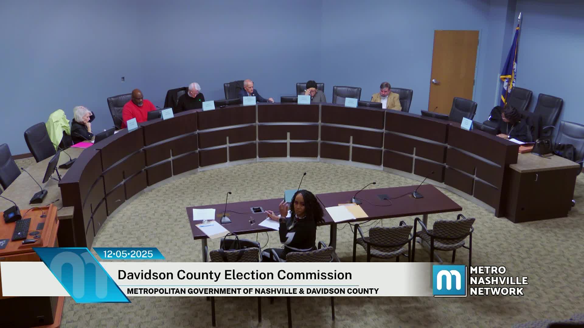 Thumbnail image for Davidson County Election Commission December 5, 2025