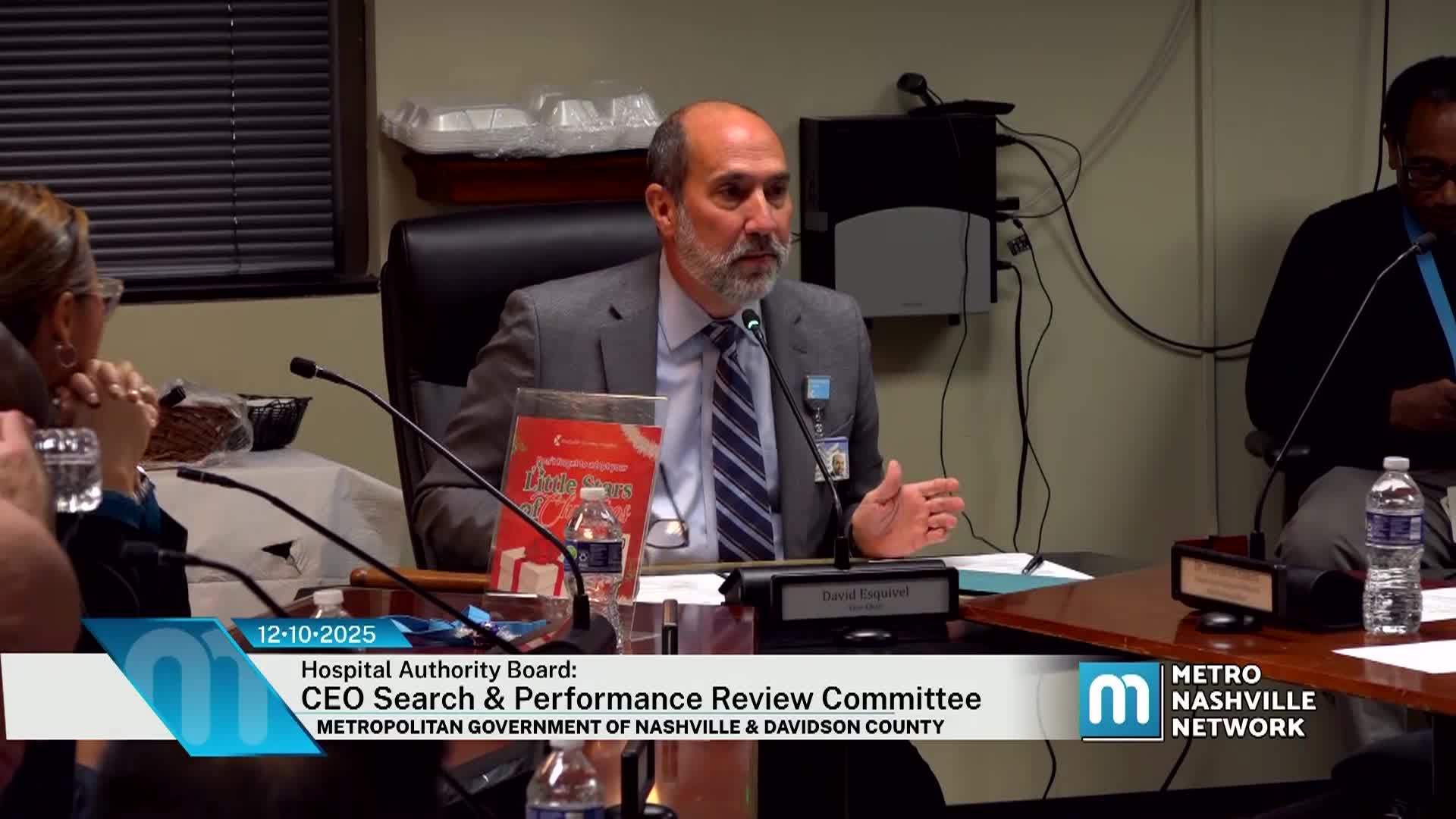 Thumbnail image for Hospital Authority Board: CEO Search and Performance Review Committee December 10, 2025