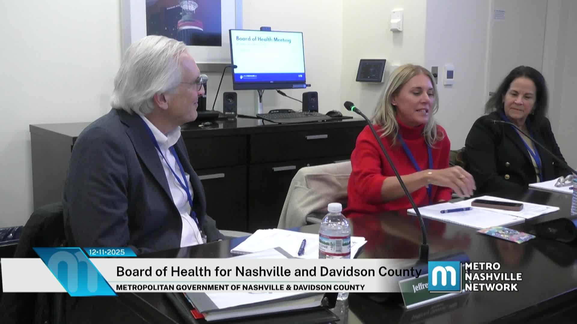 Thumbnail image for Board of Health for Nashville and Davidson County December 11, 2025