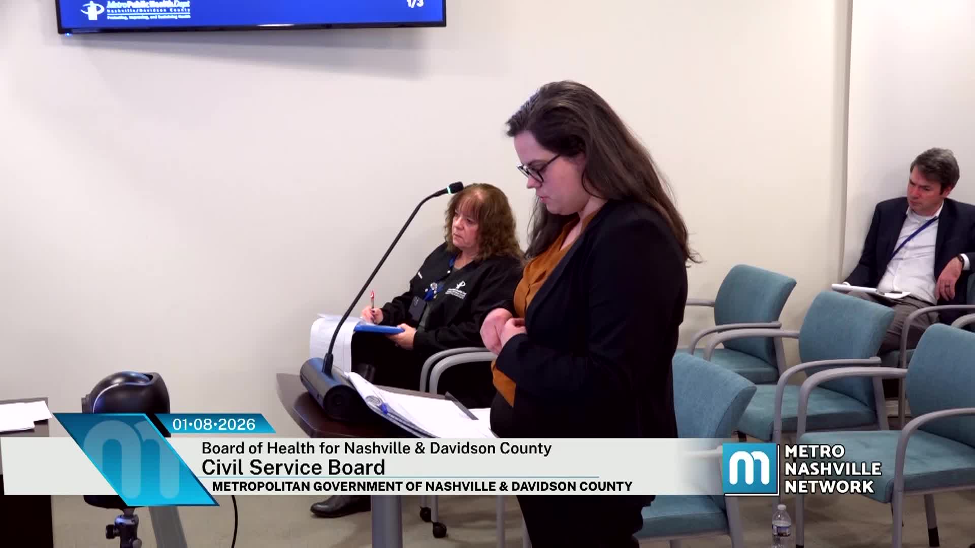 Thumbnail image for LIVE Board of Health for Nashville and Davidson County: Civil Service Board January 8, 2026